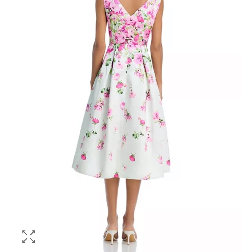 Eliza J Floral Pink Sleeveless Fit & Flare Dress size 4 NEVER WORN - Picture 3 of 5